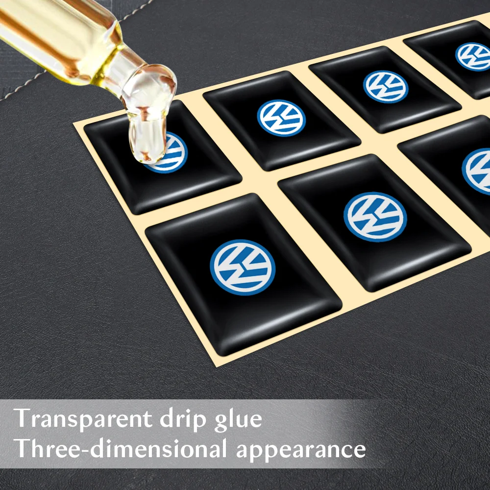 10/20/50 шт. украшение автомобиля наклейка на значок из эпоксидной смолы для Volkswagen VW R
