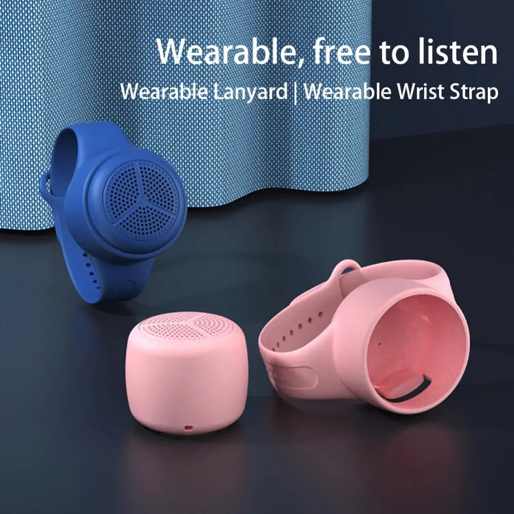 

350mah Stereo Smart Watch Wireless Watch Tws Waterproof Bluetooth Speaker Mini Audio 2023 Support Tf Card Playing New