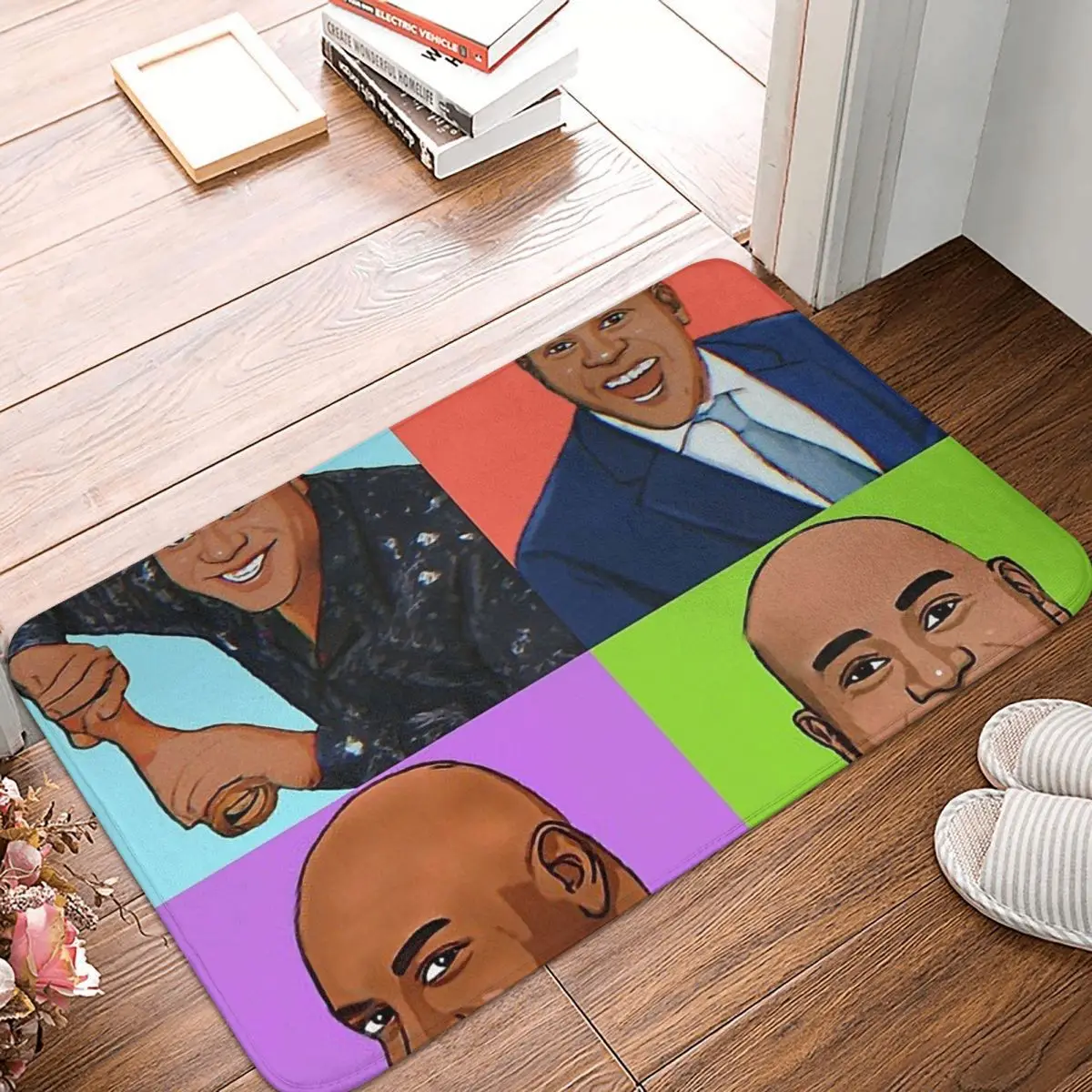 

Ainsley Harriott Meme TV Show Bedroom Mat International Papper Day Doormat Flannel Carpet Entrance Door Rug Home Decor