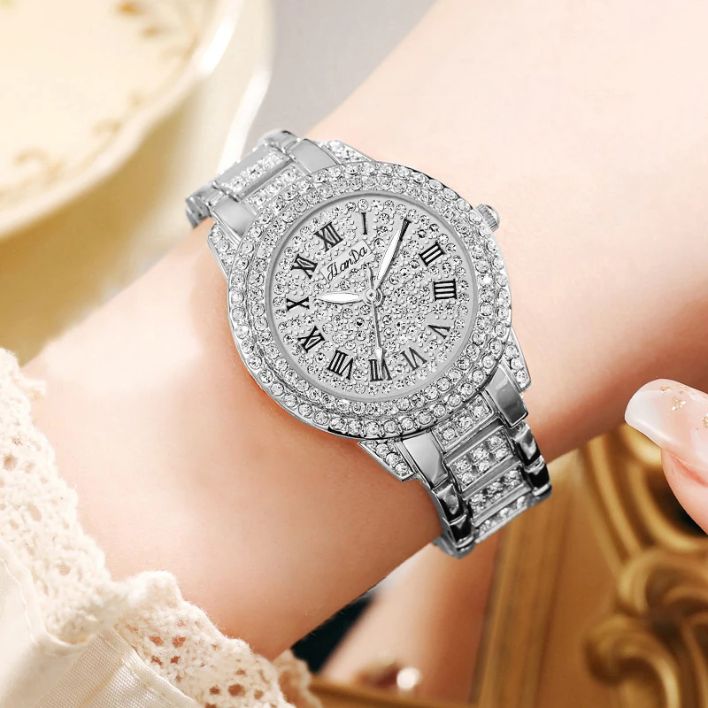 JLANDA 2023 Elegance New Fashion Ladies Luxury Quartz Watch Stainless Steel Strap Waterproof Watches Relogio Feminino J3101L