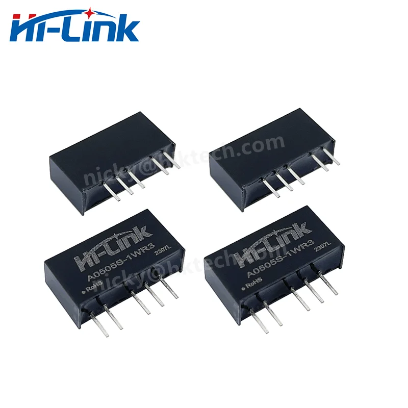 

Free Shipping Hi-Link A0505S-1WR3 5pcs/lot Circuit converter 1W Dual Output ±5V ±100mA DC DC Switching power supply module