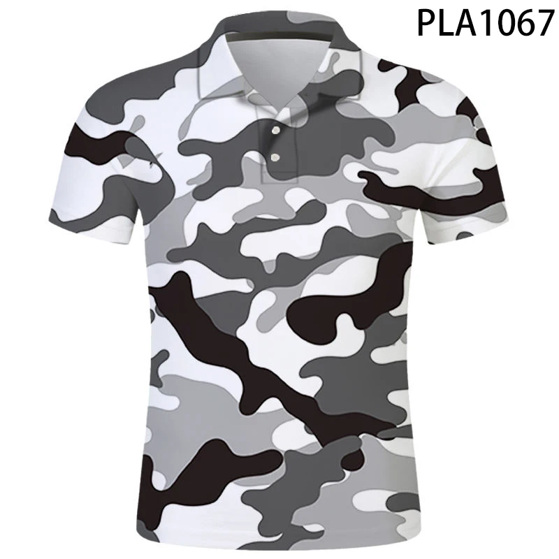 

2020 New Summer 3D Printed Camouflage Men Polo Shirt Fashion Streetwear Casual Polo Homme Harajuku Short Sleeve Ropa