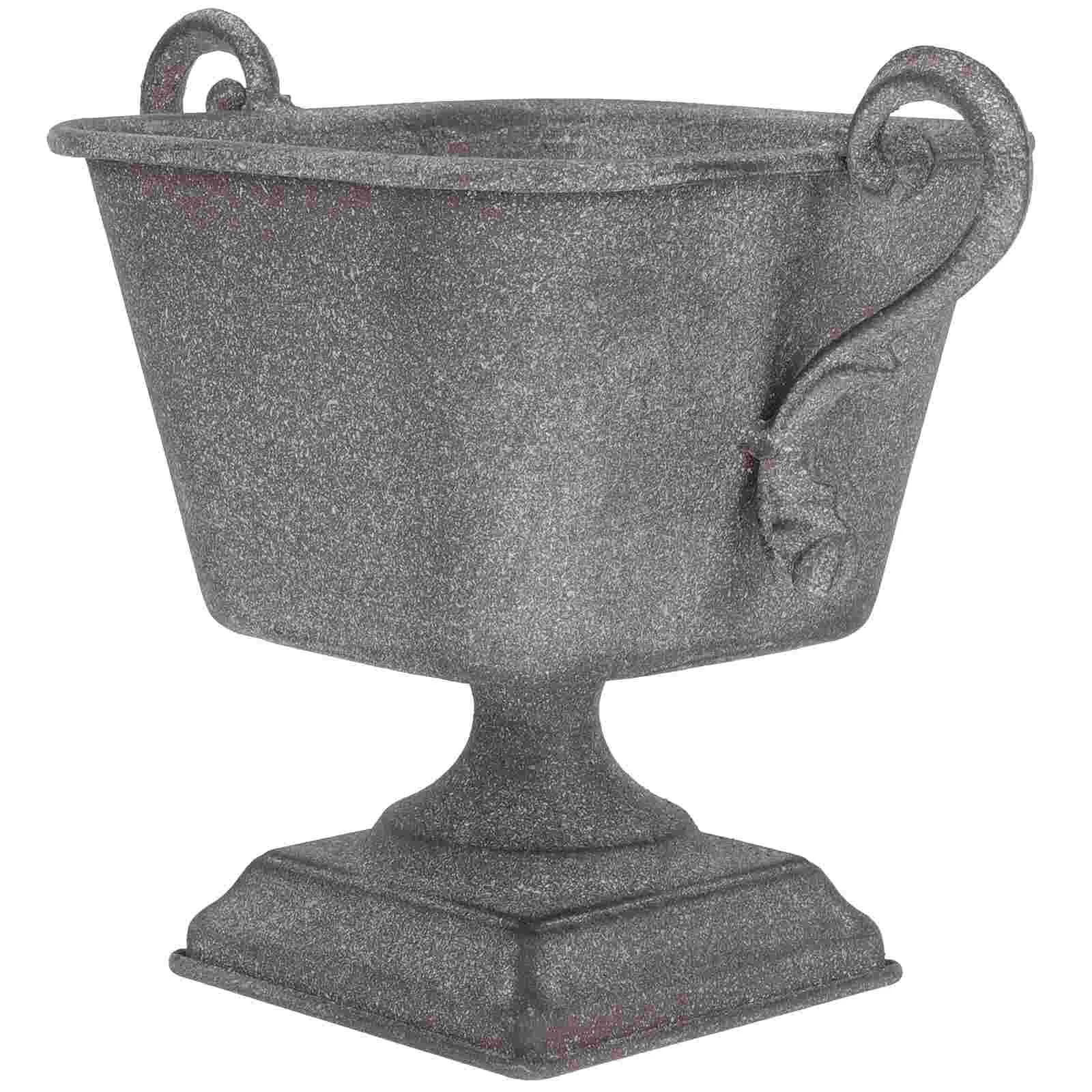 

Flower Pot Bucket Vase Metal Galvanized Farmhouse Flowers Concrete Iron Vintage Jugs French Retro Rustic Planter Jug Flowerpot