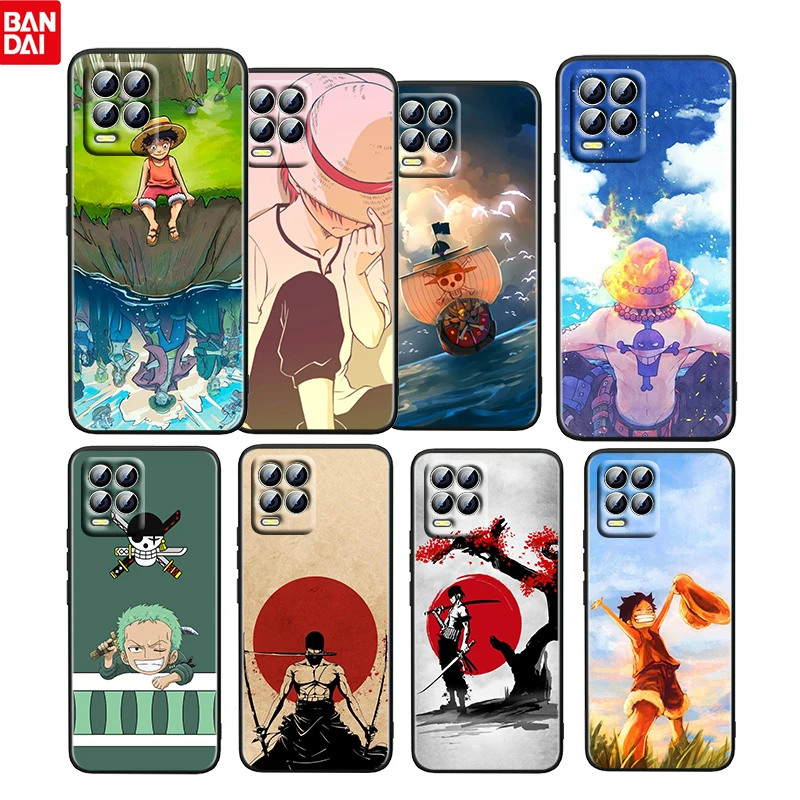 

Cute ONE PIECE Anime Boy For OPPO Realme GT Neo Master Edition 9i 8 7 Pro C21 Narzo 30 5G 4G Soft Silicone Black Phone Case Capa