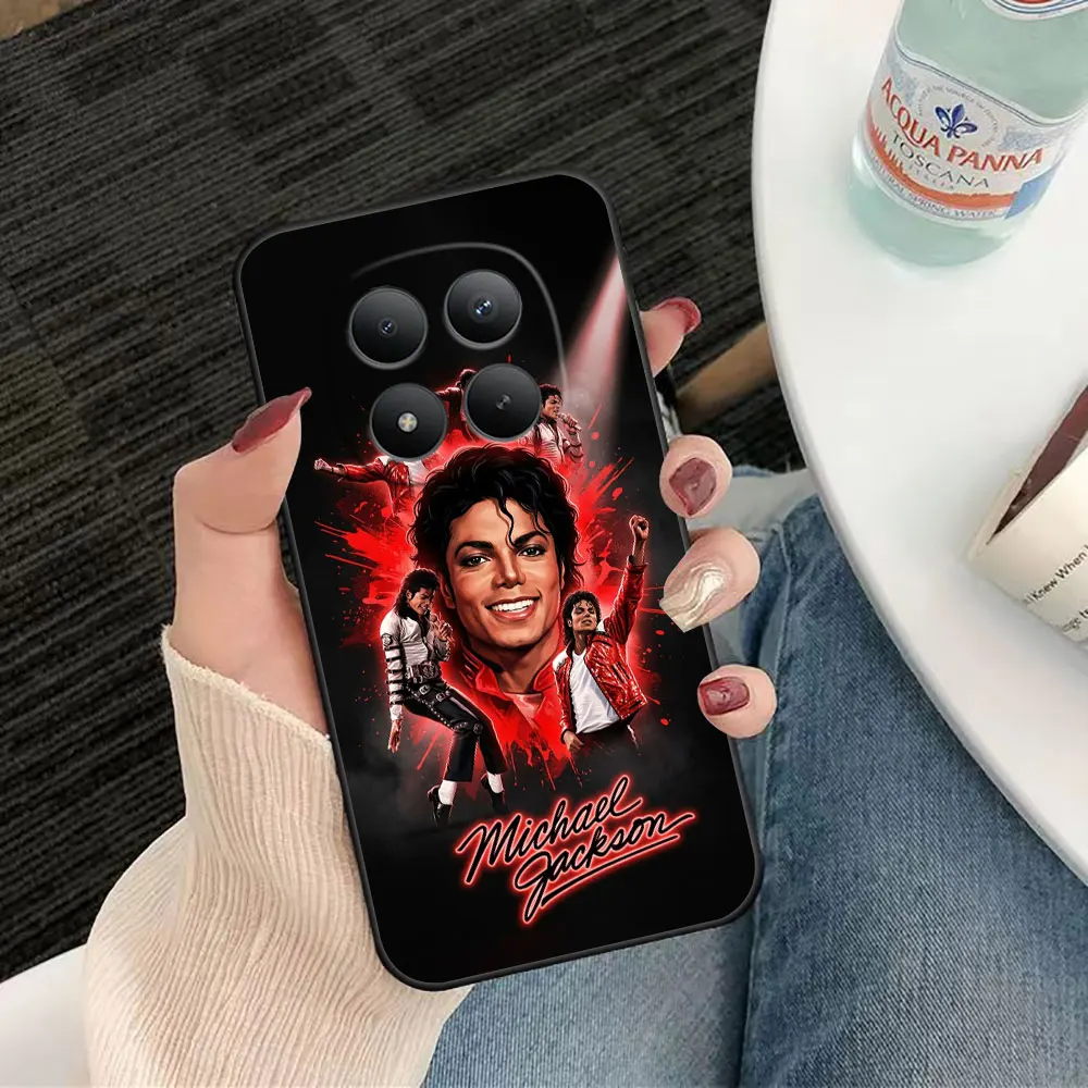 Фото Чехол для телефона Xiaomi Redmi Note 15 14 13 12 12S 11 11T 11S 10 10S 9 Pro PLUS, чехол-накладка M-Michael J-Jackson Singer №4