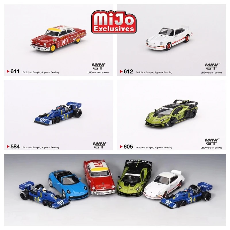 

** Предзаказ ** MINI GT Mijo Exclusives 1:64 tyrrella P34/пуэртадор GT EVO / 911 ярмарка 4S / Lincoln Капри/911 Carrera модель автомобиля