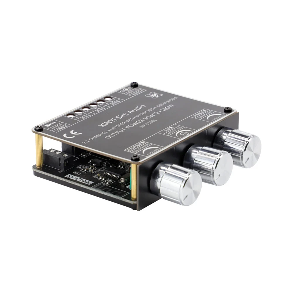 

XY-E100L 2.1 Channel amplifier Bluetooth-Compatible Power Audio Stereo Subwoofer Amplifier Board 50WX2+100W for HiFi Modulator