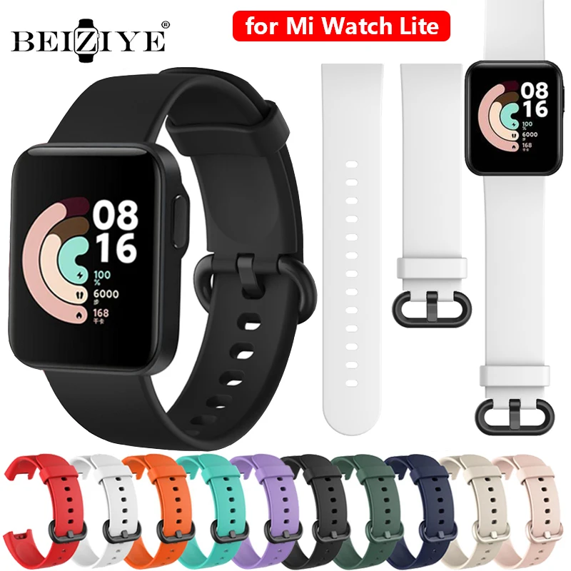 

Силиконовый спортивный ремешок для смарт-часов XiaoMi Mi Watch Lite, сменный Браслет для смарт-часов Mi Watch Lite
