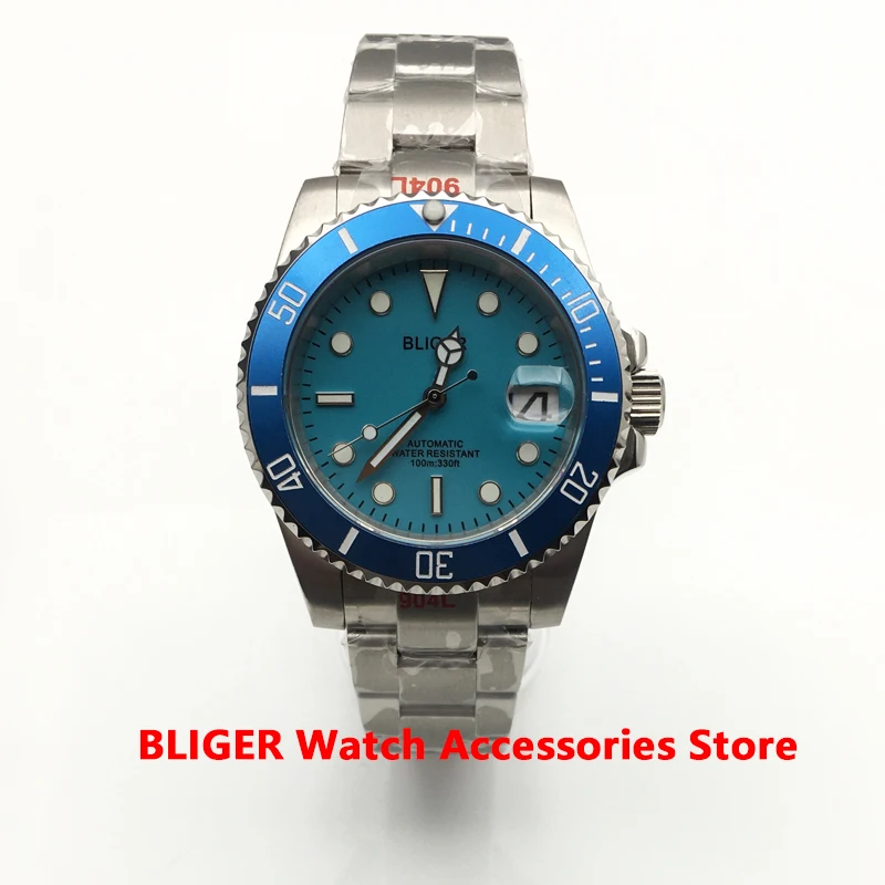 

CBLIGER san martin watch men's automatic watch 40mm PT5000/NH35/Miyota8215 mechanical watch oyster bracelet ceramic bezel