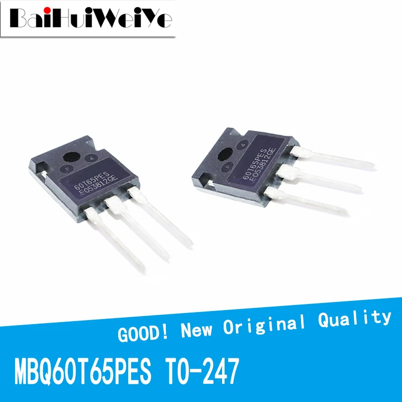 

5Pcs/Lot MBQ60T65PES MBQ60T65 60T65PES 60T65 TO-3P TO247 IGBT FET 60A 650V New Original Good Quality Darlington Power Transistor