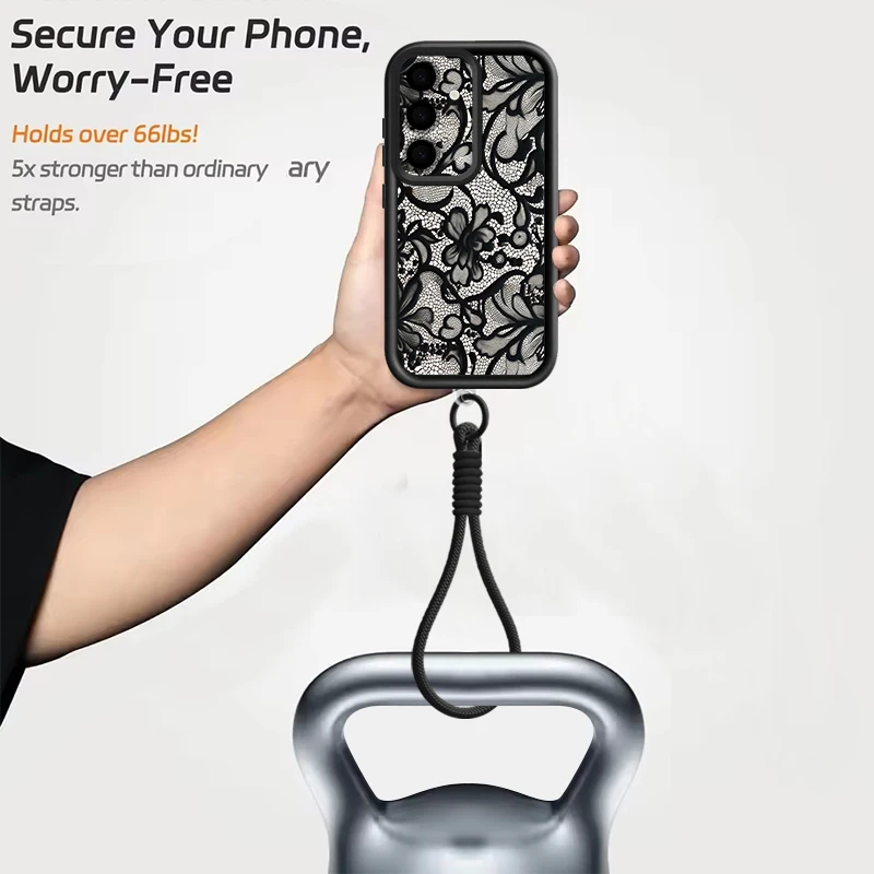 Фото Чехол для телефона с ремешком на запястье для Samsung Galaxy S26 S24 S25 Ultra S23 S25 FE A57 A17 A56 A16 A55 A54 A15 A25, ретро-дизайн с луной и звездами №5