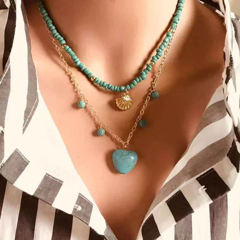 Турецкие украшения Этнические духовные ожерелья "Злой глаз" для женщин из нескольких слоев жемчужных цепочек для продуктов DWK-01.