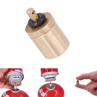 portable gas refill adapter outdoor camping stove gas cylinder gas tank gas burner accessories hiking inflate butane canister