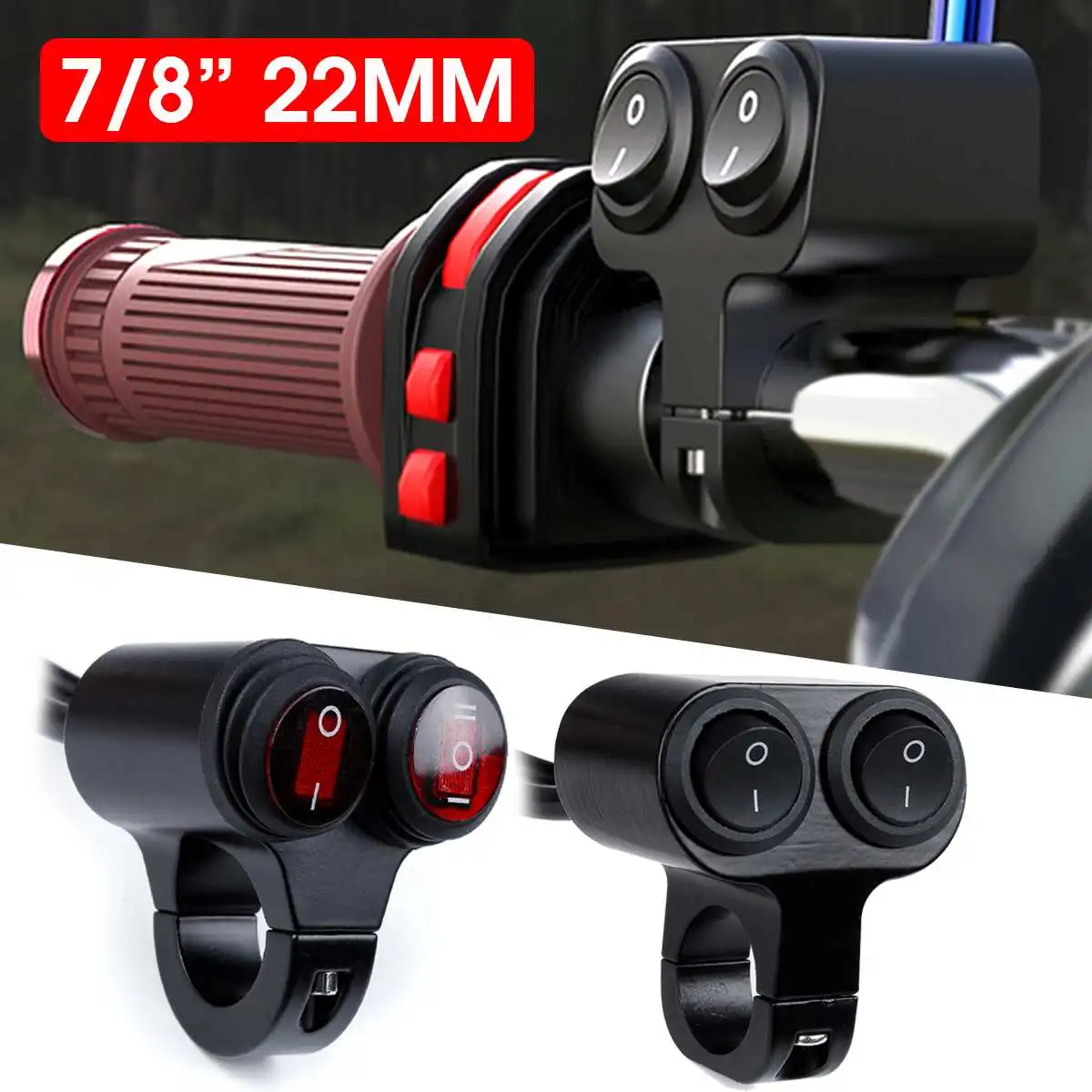 

Высветильник ель света для квадроциклов, 7/8 дюйма, 22 мм, с двойным управлением