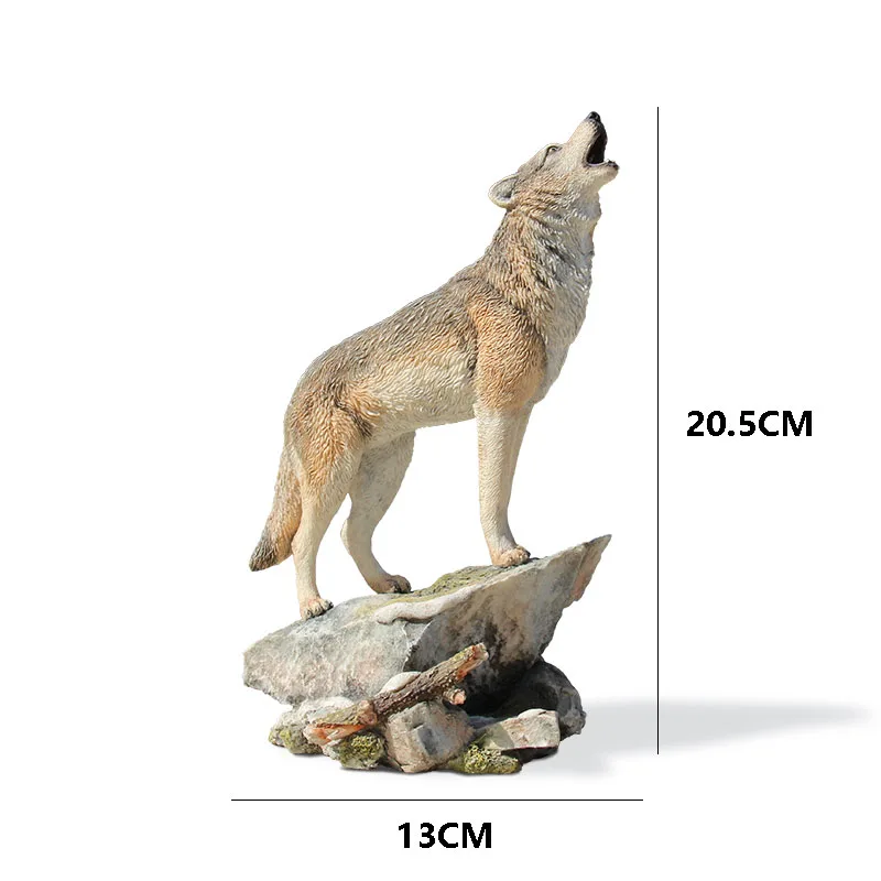 

Wolf Art Simulation Animal Model Home Resin Figurines Miniatures Decoration Crafts Accessories Decor For Living Room Collection