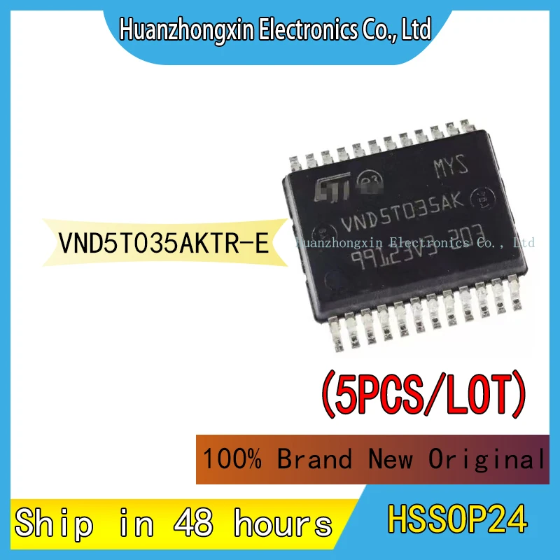 

5PCS VND5T035AKTR-E HSSOP24 100% Brand New Original Chip Integrated Circuit Microcontroller