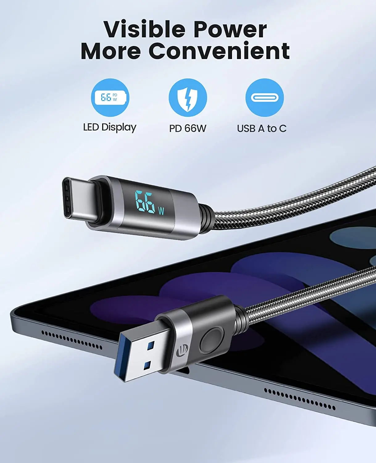 Фото ORICO PD 29 Вт USB C для Lightning Кабель MacBook USB C Быстрая зарядка для iPhone зарядное устройство Type C кабель для iPhone 13 12 Pro Max №2