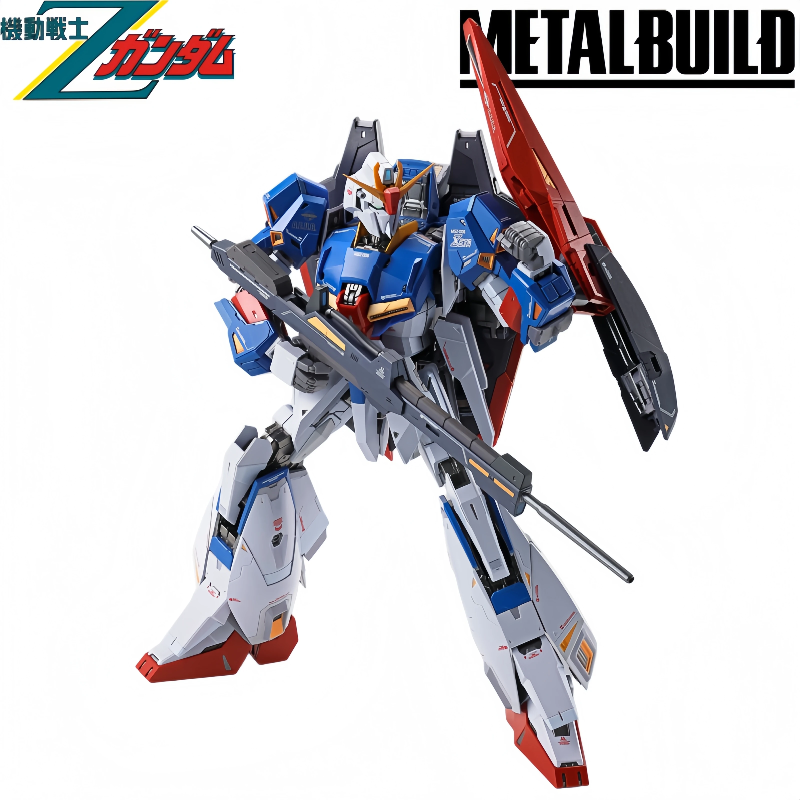 Фото Оригинальная коллекционная модель-фигурка Bandai Metal Build MSZ-006 Zeta Gundam + набор опций Hyper Mega Launcher №4