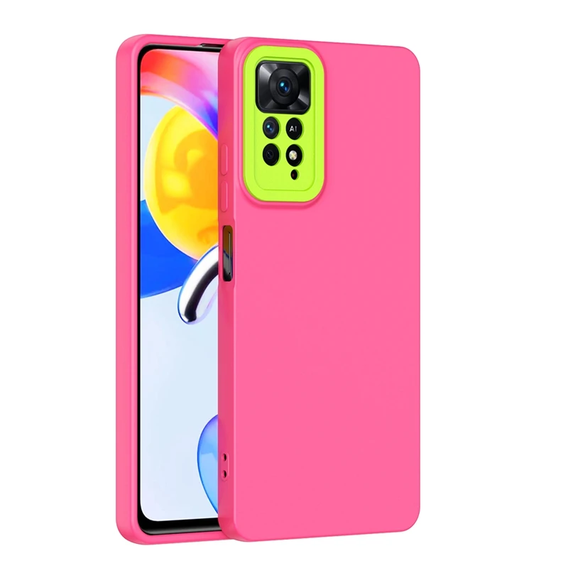 Candy Color Eagle Eye Lens Coverage Shockproof Protection Phone Case For Xiaomi Redmi Note 11 Pro 11T Poco X4 Pro X3 Cover