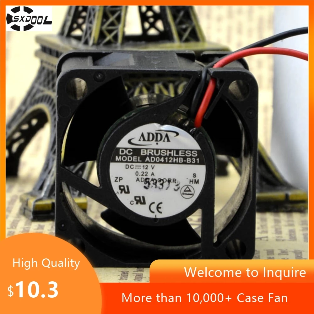 AD0412HB-B31 40 мм вентилятор для ADDA 40X40X28 DC 12 В 0 22 А 4 см 1U корпус шариковый охлаждающий
