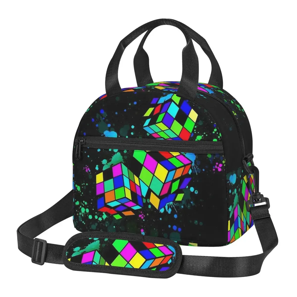 Фото Термосумка для обедов Rubix Rubiks Rubics для женщин и детей, портативная сумка-холодильник для еды, термосумка-тоут №1