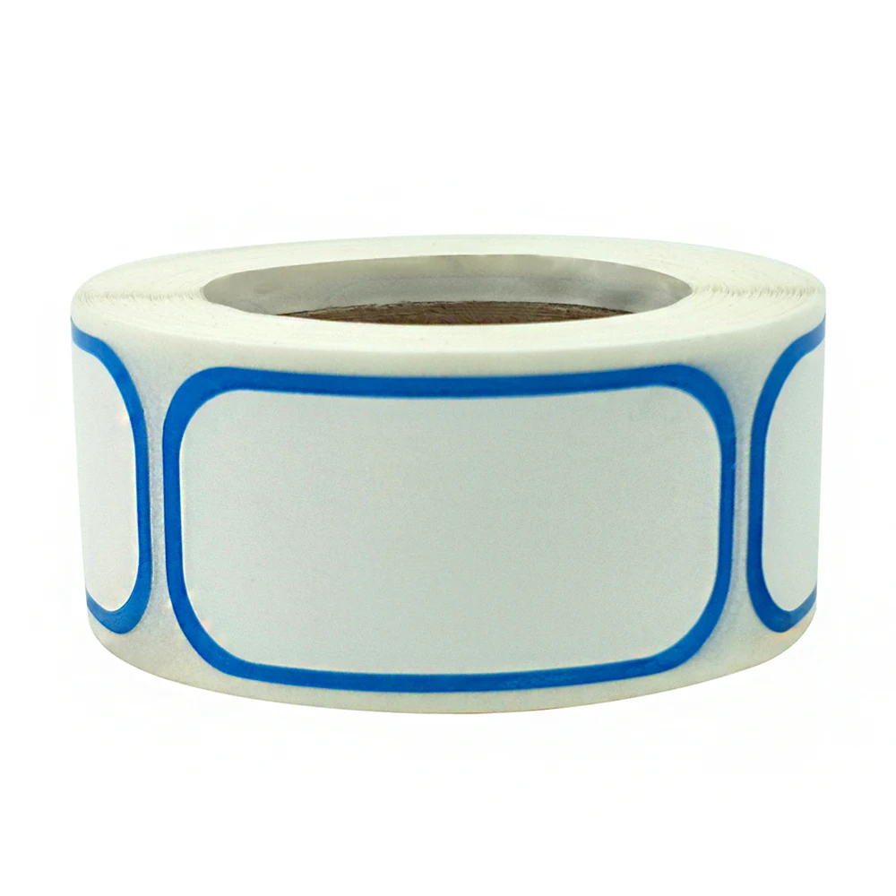 Наклейки сделай сам прямоугольные с синими краями 300 шт. |