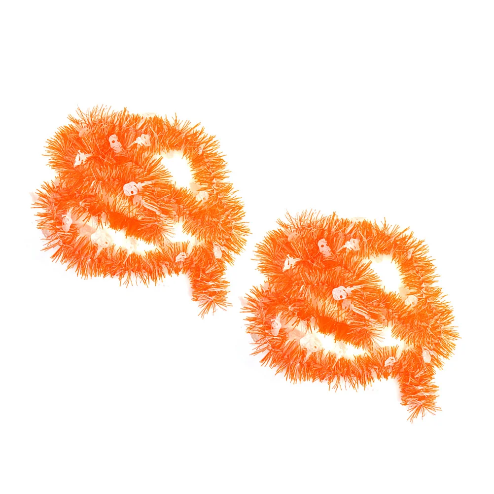 

2 Tinsel Garland Metallic Tinsel Garland Hanging Ornaments for Party Classroom Home Indoor Outdoor
