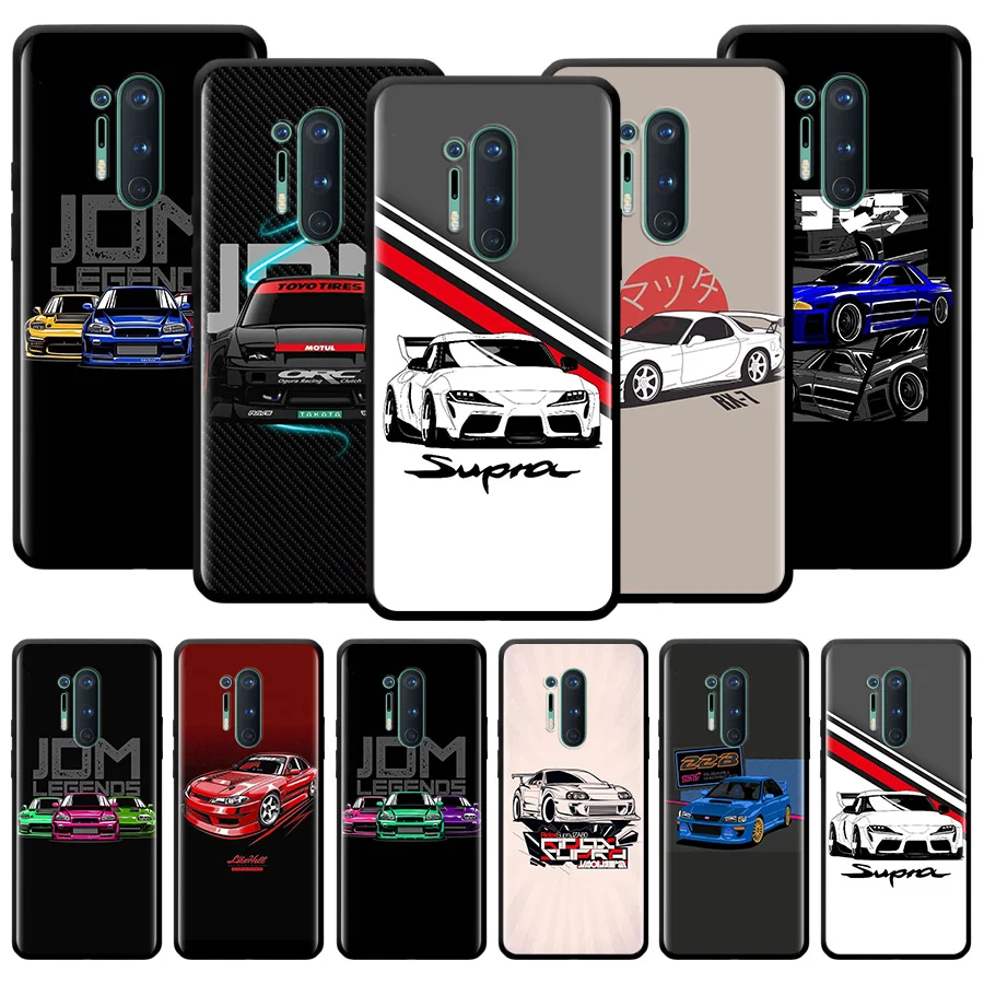 

JDM Sports Cars Luxury Phone Case For Oneplus Nord N100 N200 N10 7 8 9 7T 8T 9R 9RT CE 2 Z Pro 5G Luxury Silicon Cover Funda TPU