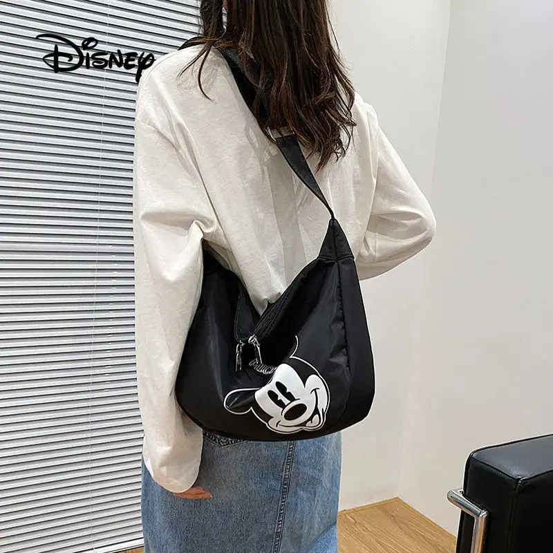 

2022 Disney Woman Shoulder Bag High Quality Handbag Large Capacity Shopping Bag Cartoon Tote Bag Luxury Female Bag Girl Gift