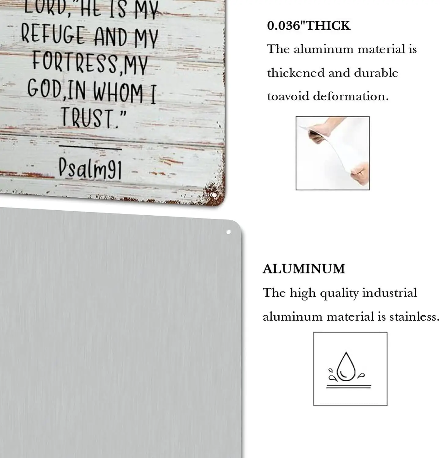 LUIJORGY тексты из Библии деревенские металлические вывески Настенный декор Библия