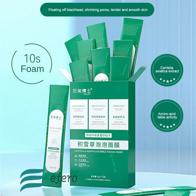 

Centella Asiatica Mask Bubble To Remove Blackheads Acne Cleansing Oil Control Mask Centella Deep Cleaning Bubble Mask Skin Care