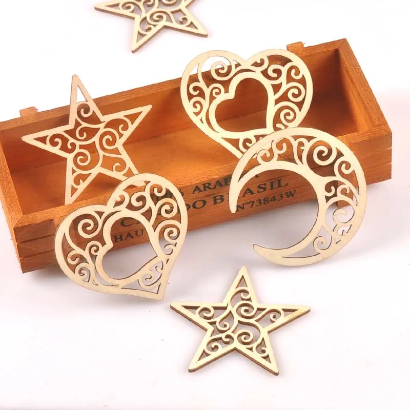 5 шт. подвесные украшения из натурального дерева сделай сам подвеска в виде