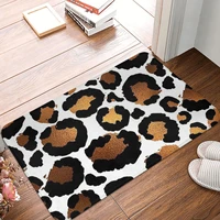 animal skin non slip doormat cheetah leopard print safari bath bedroom mat welcome carpet home pattern decor
