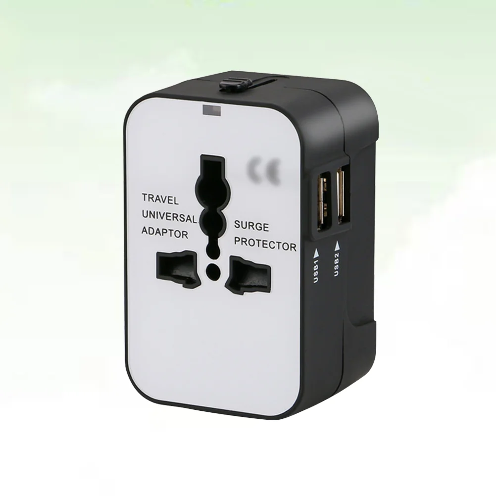 

1 Pc Travel Adapter Durable Universal Dual USB Travel Adapter for Computer Cell