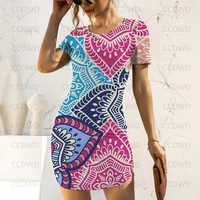 spiral summer dresses woman 2022 painted mini dress color prom vortex bodycon pattern y2k line elegant women evening sexy party