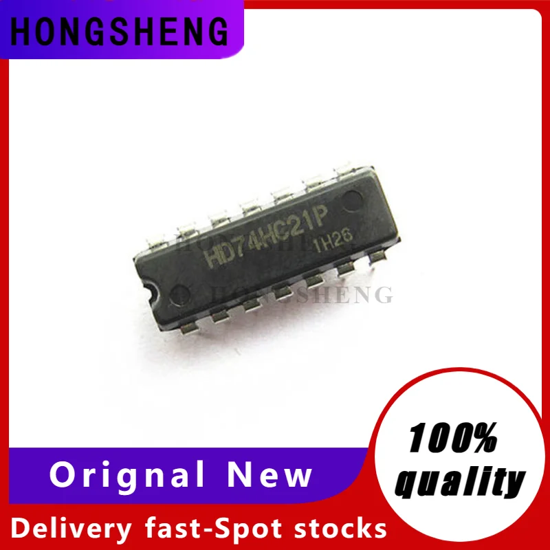 5 unids/lote HD74HC21P 74HC21 DIP SN74HC21N