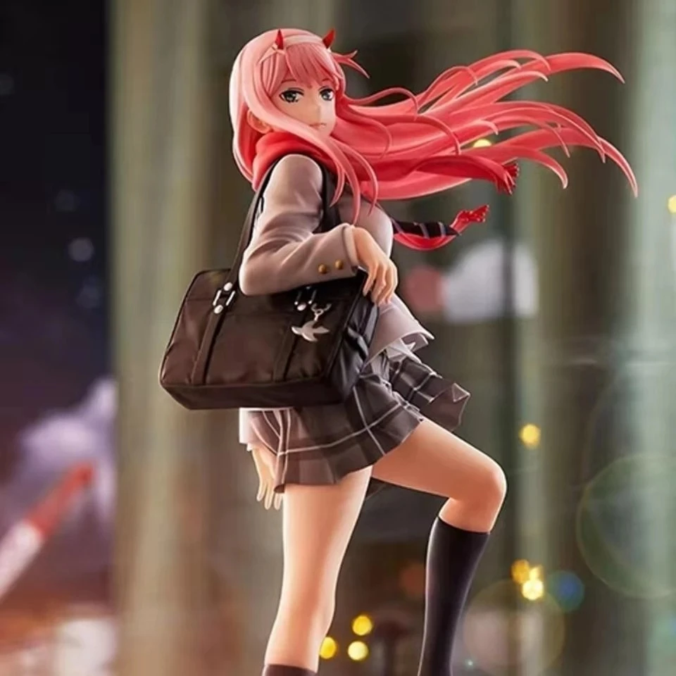 23 см Лидер продаж аниме фигурка Дарлинг в Фране ZERO TWO 02 школьная плиссированная