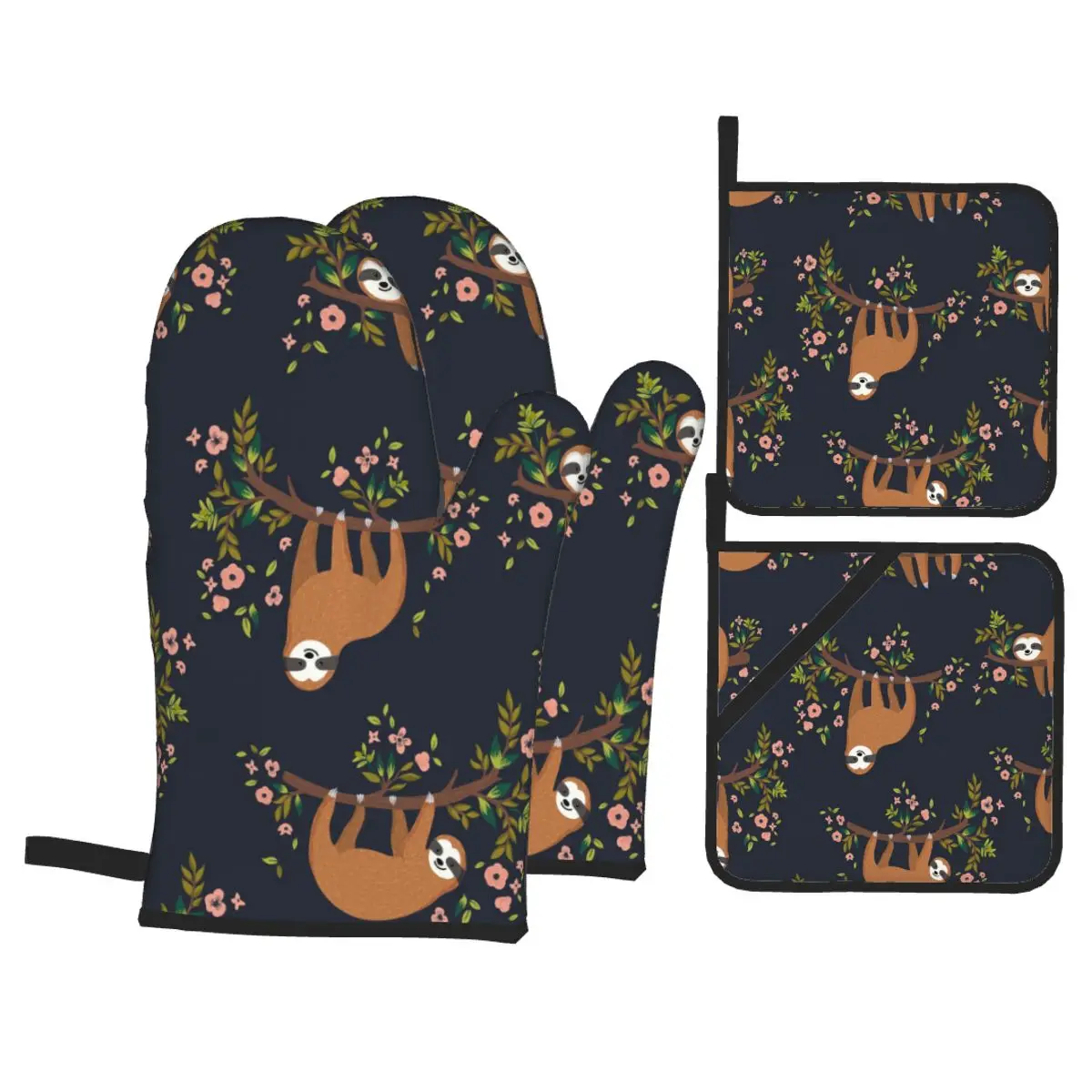 

4 шт., кухонные перчатки для выпечки и барбекю