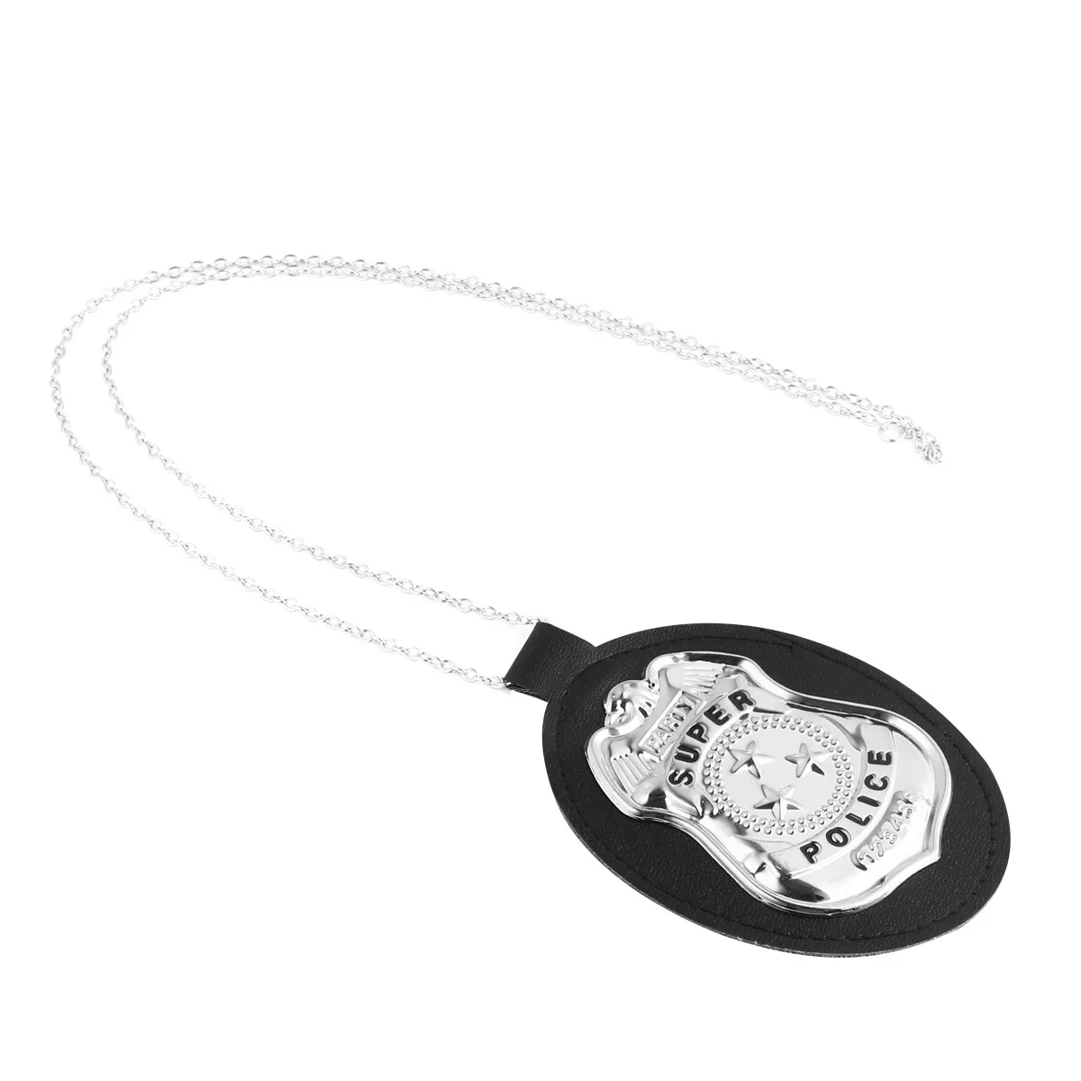 

Police Badge Necklace Alloy Halloween Props Prom Badges Necklaces Cosplay Decor