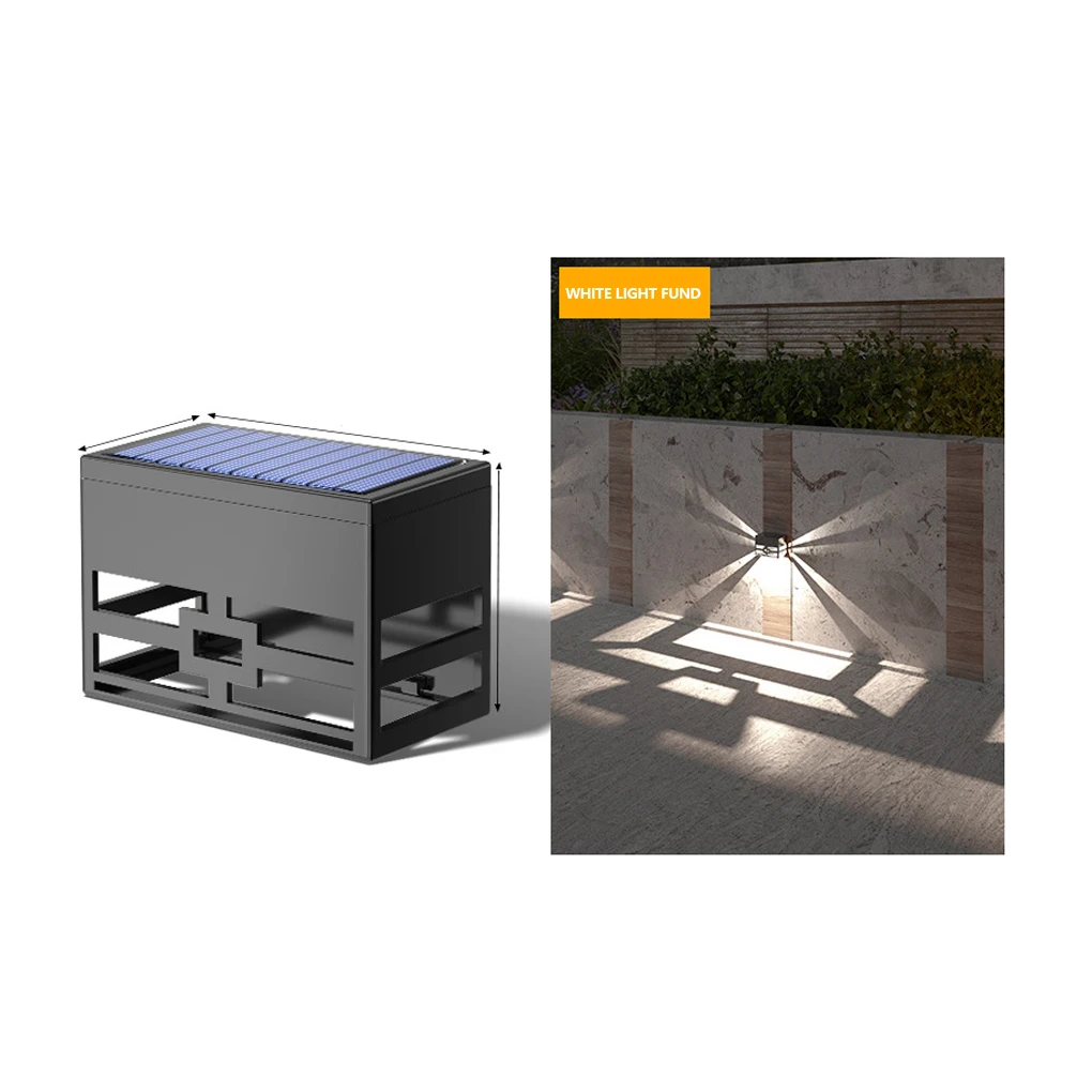 

Настенная лампа на солнечной батарее, уличный светильник для сада, коридора, крыльца, двора, улицы, лужайки, ступеньки, лестницы, ландшафта, белый цвет, тип 1