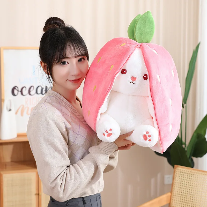 

18/25/35cm Creative/ Cute/ Soft/ Shape-Changing Rabbit Plush Toy/ Fun Fruit Shape-Changing Rabbit Doll/ Children's Birthday Gift