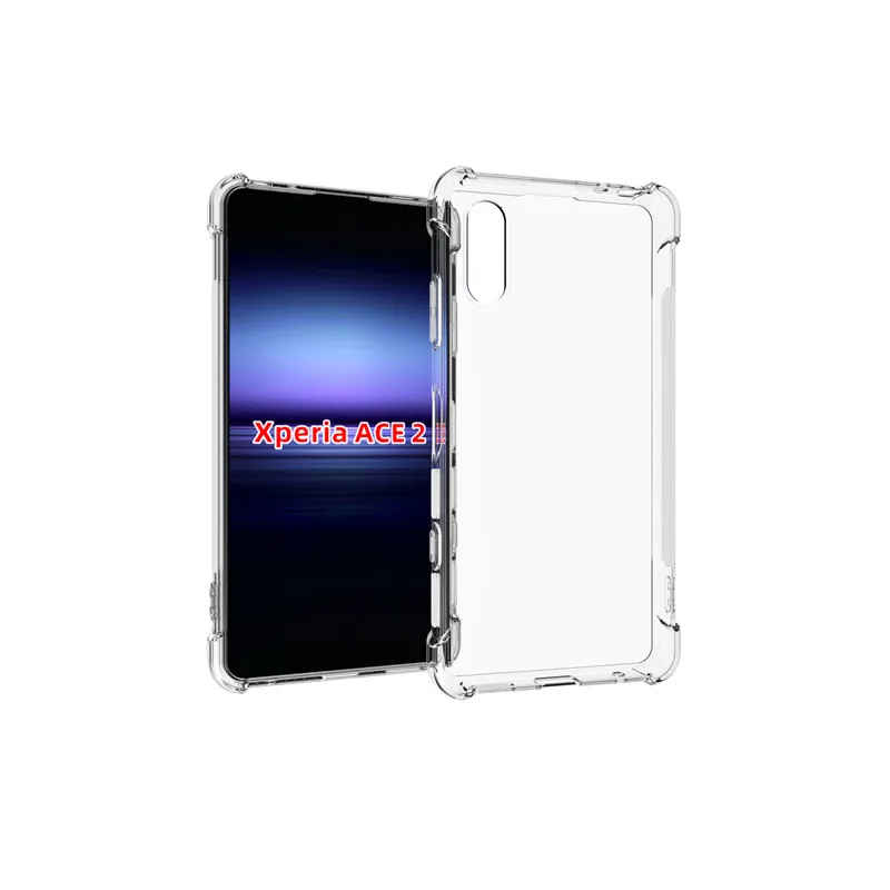 

For Sony Xperia ACE 2 mobile phone case transparent all-inclusive TPU four-corner anti-fall silicone protective cover soft