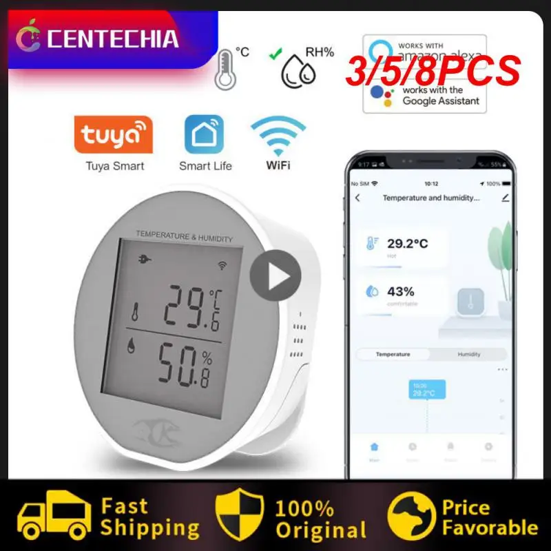 

3/5/8 шт., беспроводной термометр с Wi-Fi