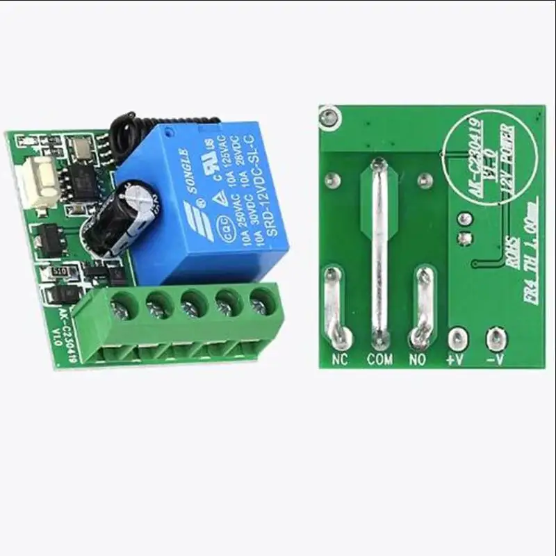 433 МГц DC12V 1CH 1Channel 10A Релейный переключатель дистанционного управления