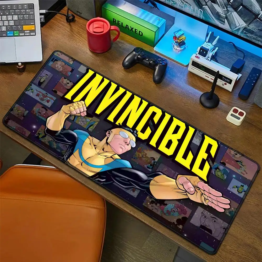 Фото Коврик для мыши с мультяшными изображениями I-InvincibleS, резиновый коврик для ноутбука, XXL коврик для мыши, аксессуары для игрового компьютерного стола №1
