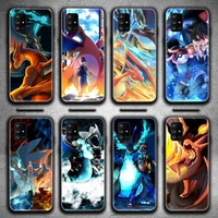 pokemon charizard phone case for samsung galaxy a52 a21s a02s a12 a31 a81 a10 a30 a32 a50 a80 a71 a51 5g
