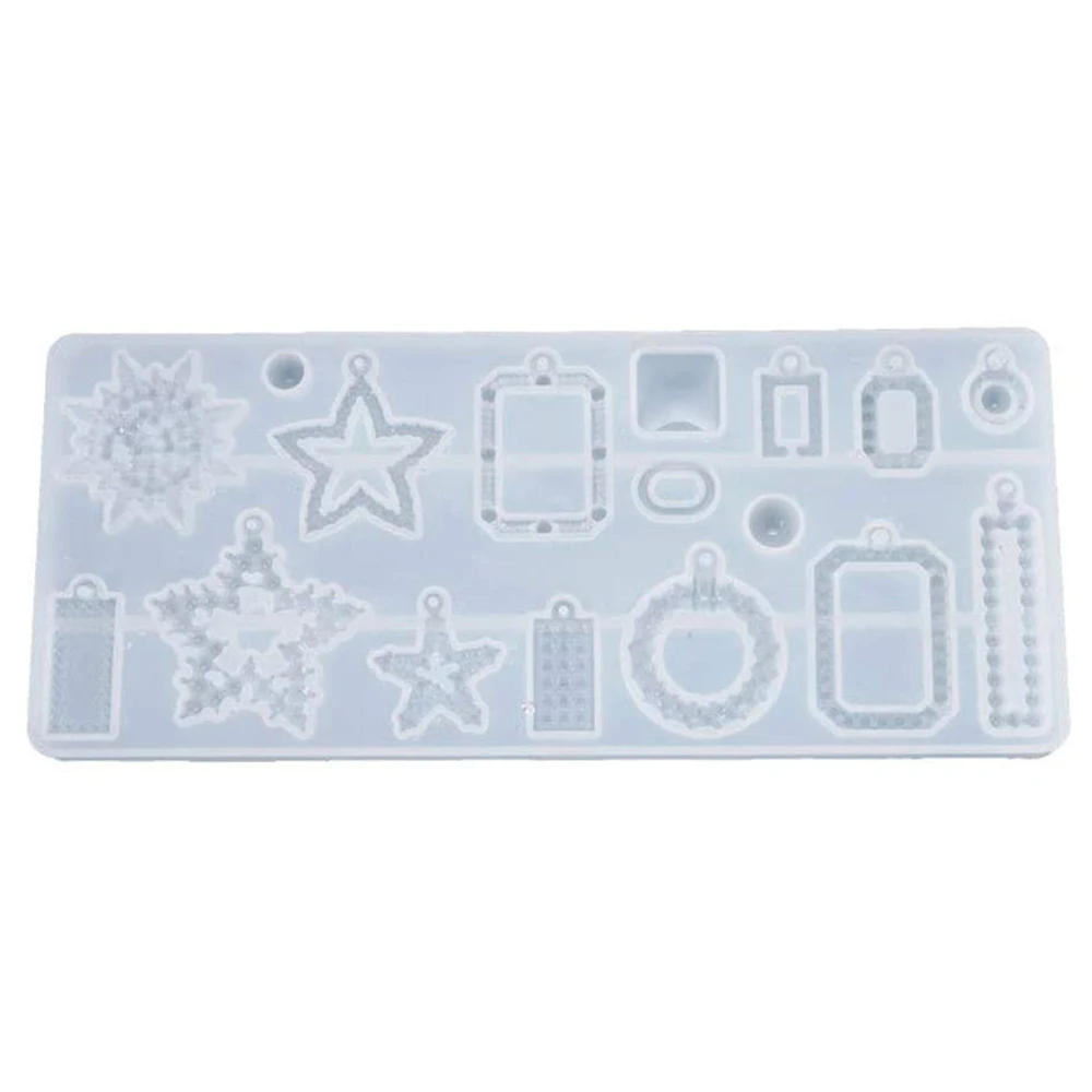 Crystal Epoxy Resin Mold Earrings Pendant Casting Silicone Mould DIY Making Tool