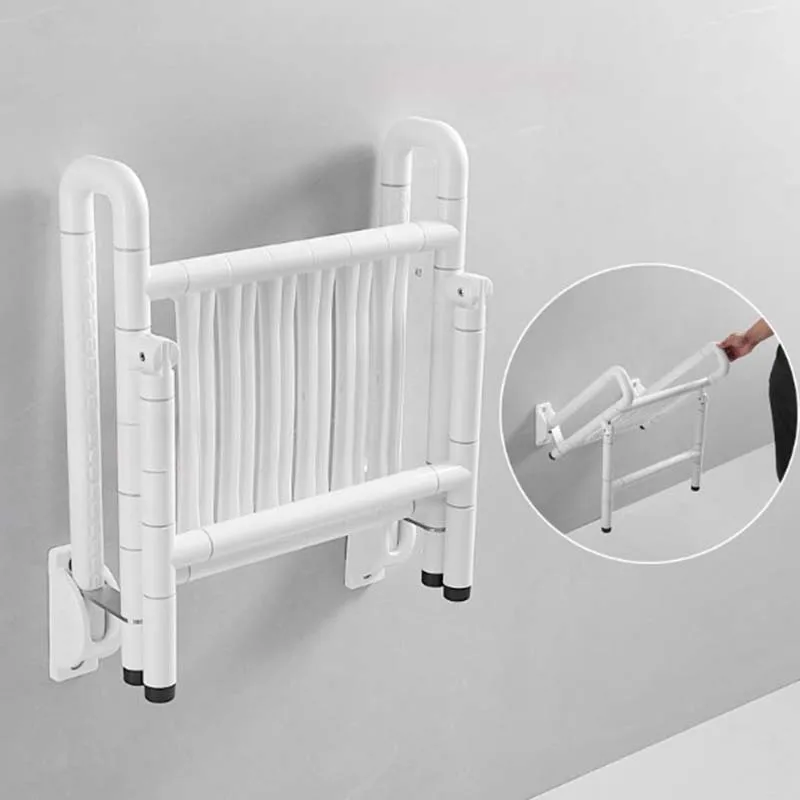 Небольшой складной квадратный металлический стул для пожилых людей Сверхлегкий