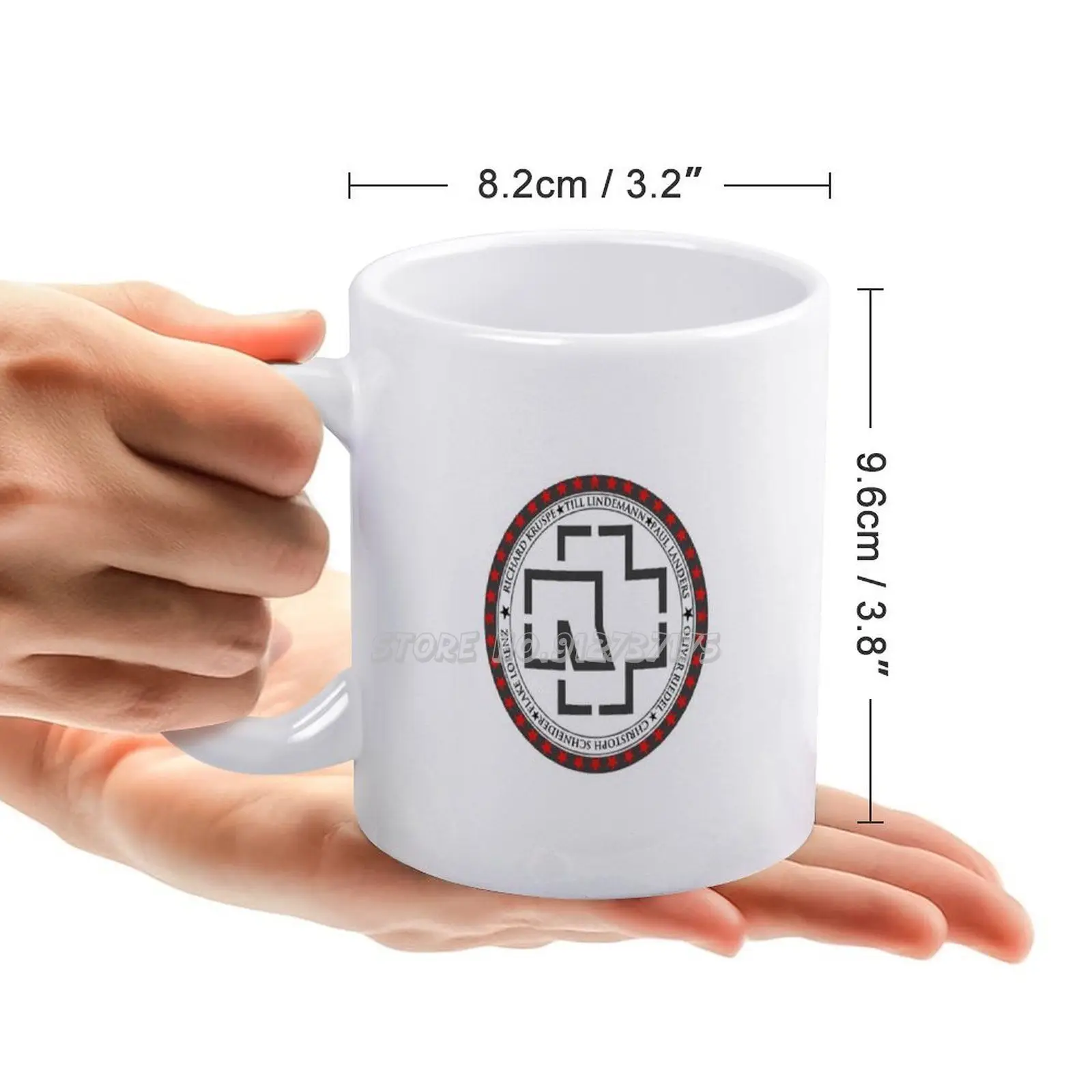 Белая круглая кружка с логотипом белая керамическая чайная чашка подарок на день