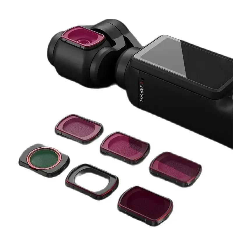 Набор фильтров STARTRC ND для объектива камеры DJI Pocket 3 CPL ND16 ND8 ND32 ND64 ND256